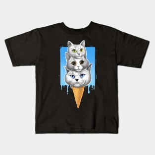 Ice-cream cats Kids T-Shirt